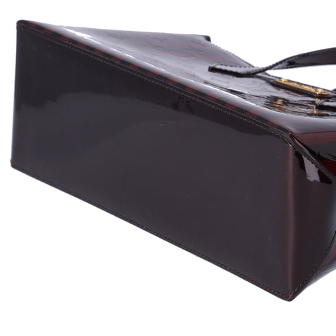 Louis Vuitton Vernis Rayures Wilshire PM Amarante Stripe Patent Leather